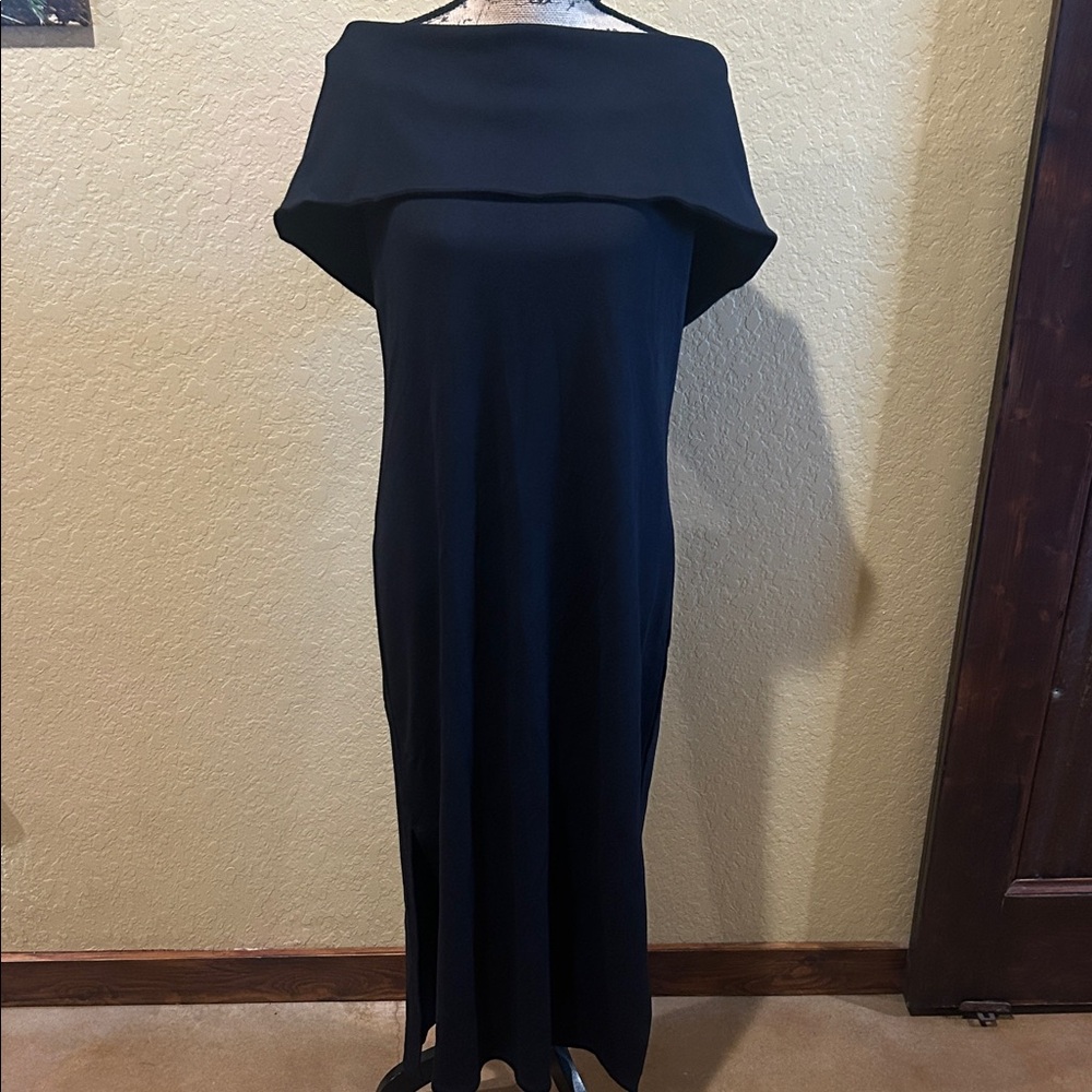 Eloquii off shoulder, black maxi dress, size 14, NWT | offer in description